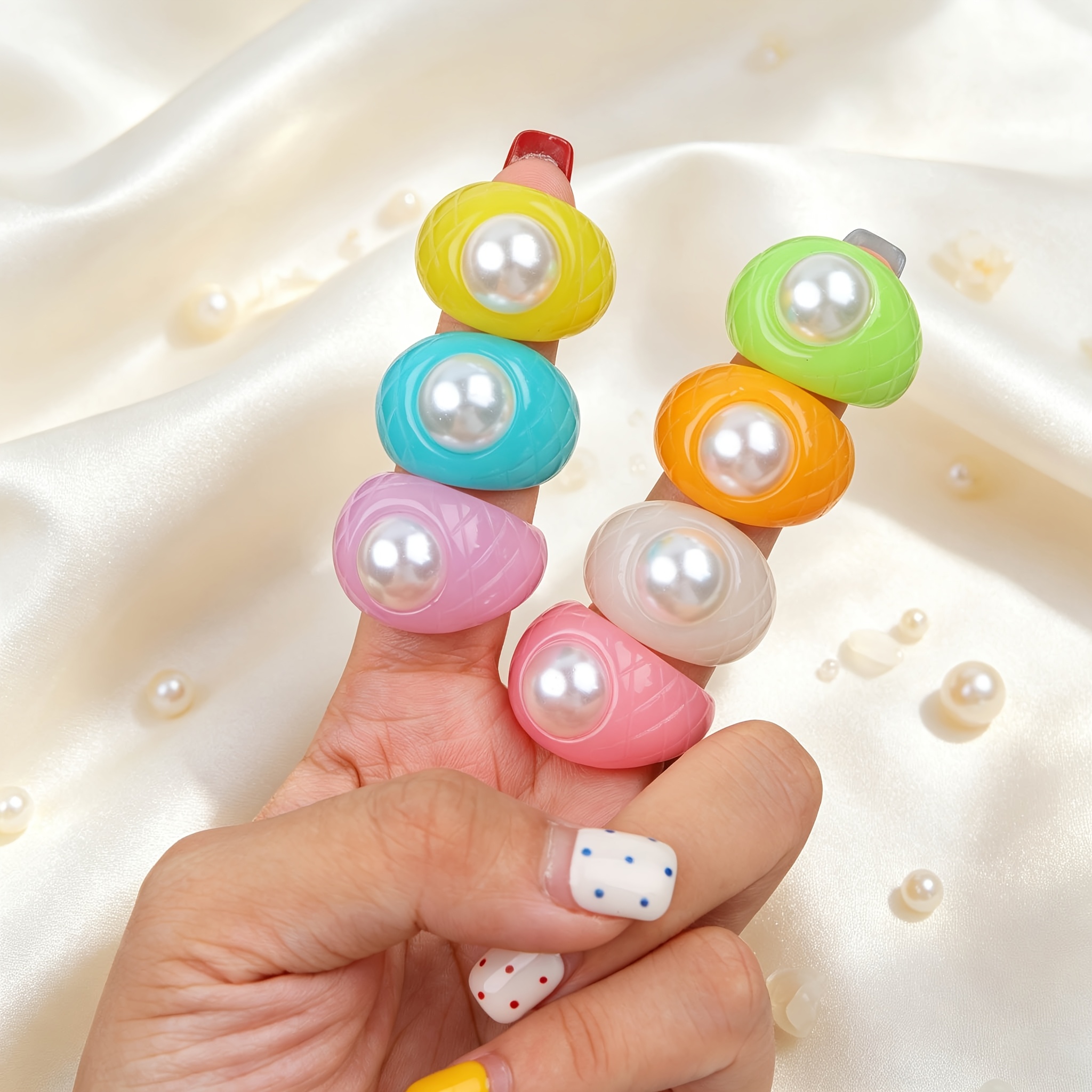 6pc Stylish Sweet Women's Rings Set, Gift for Friends